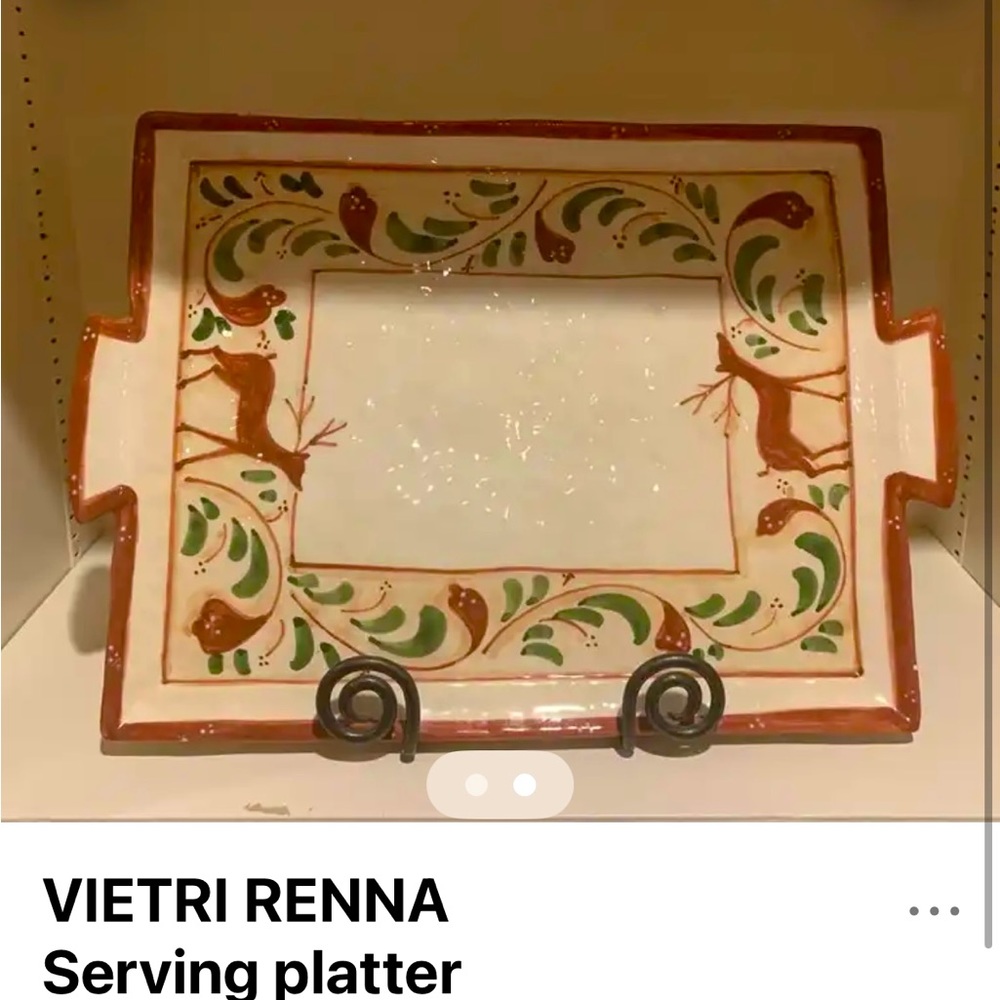VIETRI RENNA serving platter